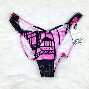 Swiminista x James Peter Henry 40B Wise Bottom Beach Activities Print NWT Small‎